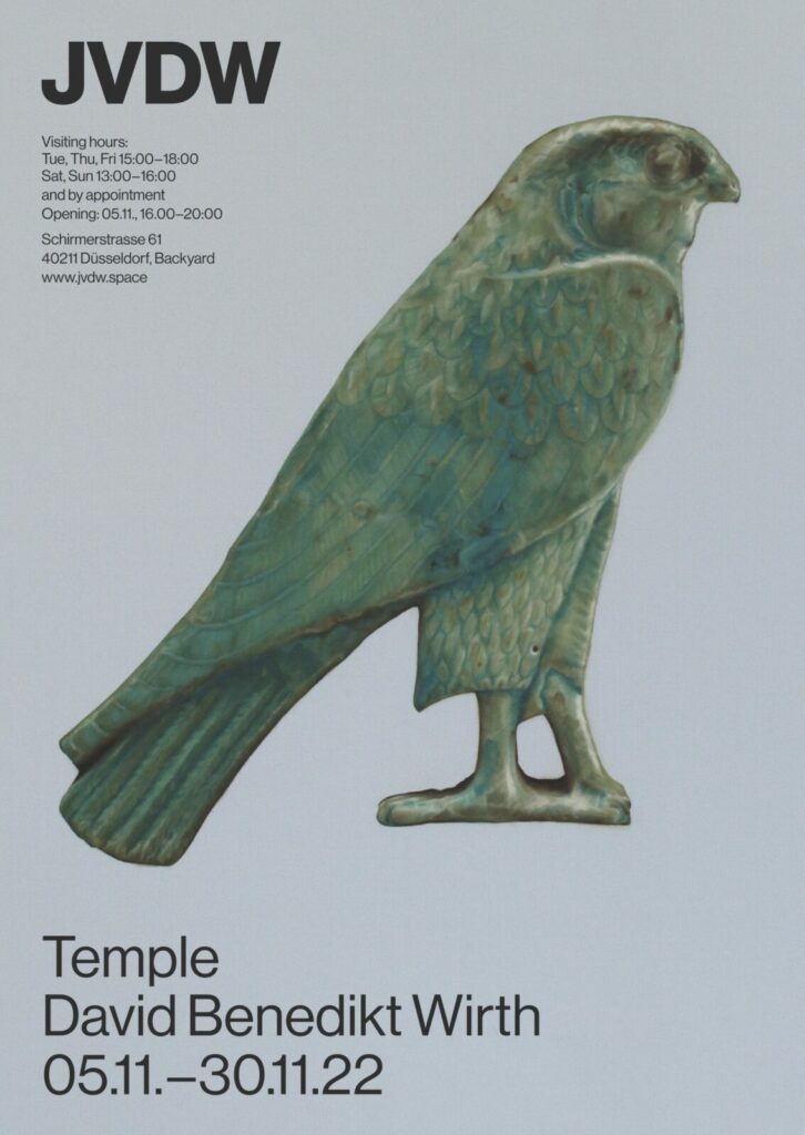 Temple - David Benedikt Wirth - Soloshow at JVDW gallery, Düsseldorf 2022